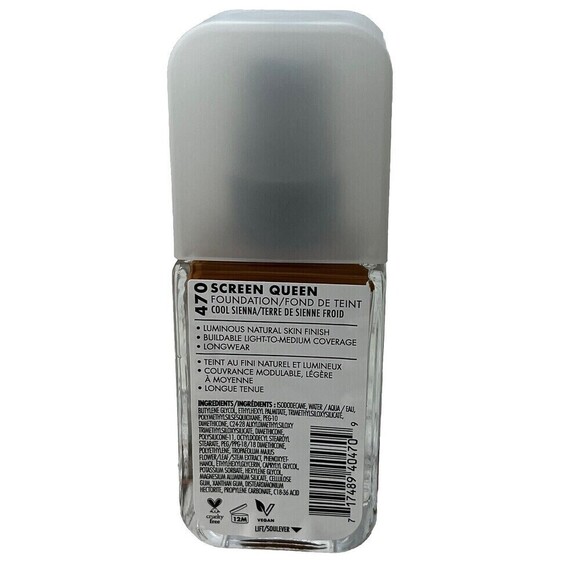 MILANI SCREEN QUEEN LIQUID FOUNDATION 470 Cool Sienna - Picture 2 of 2